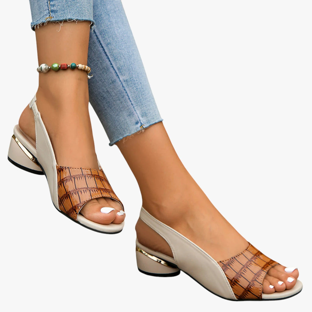 Dame Elegante Sandaler med Blokhæl og Rem