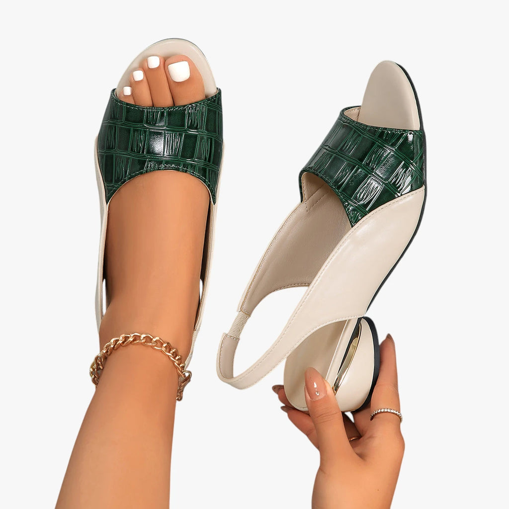 Dame Elegante Sandaler med Blokhæl og Rem