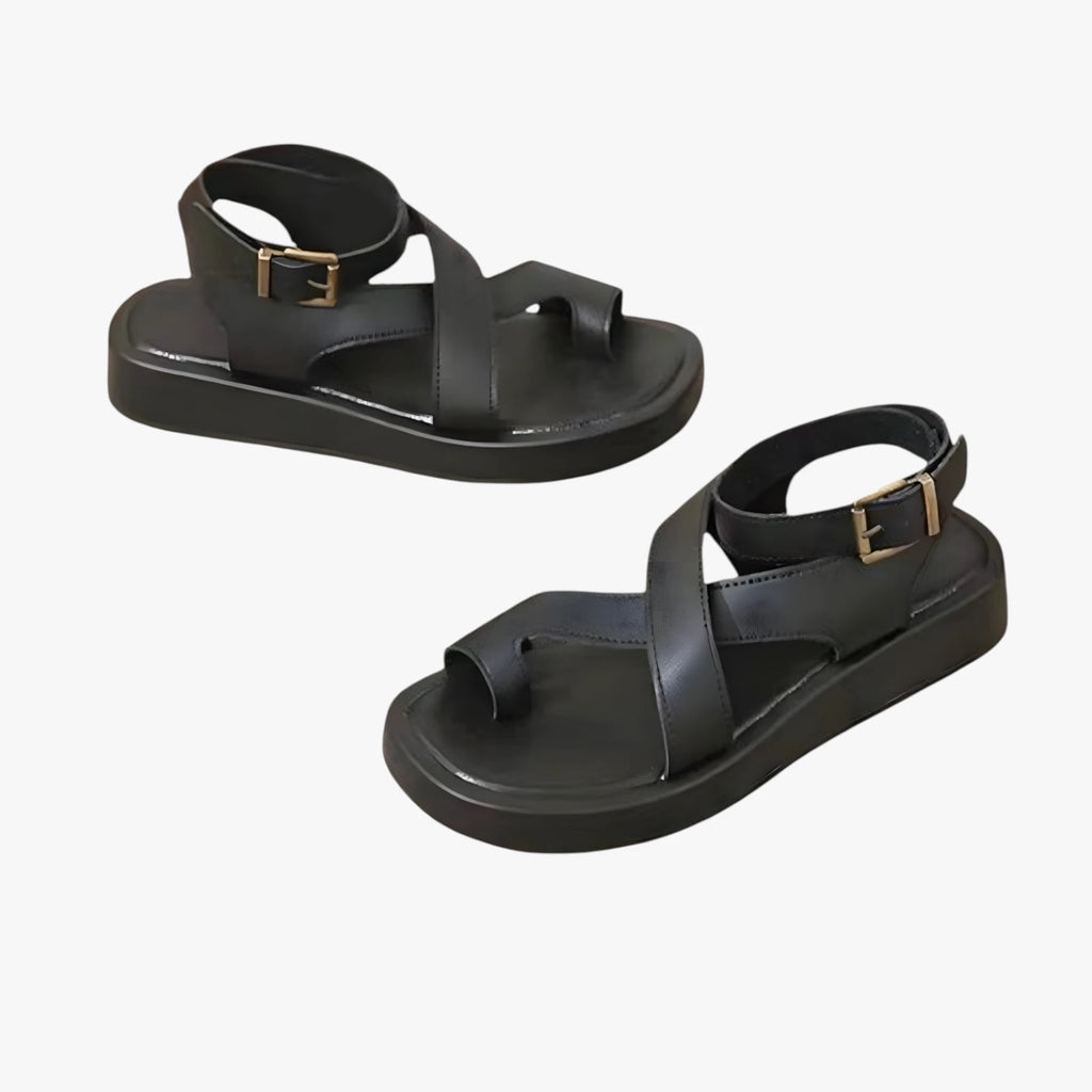 Dame Komfort Plateau Sandaler med Rem