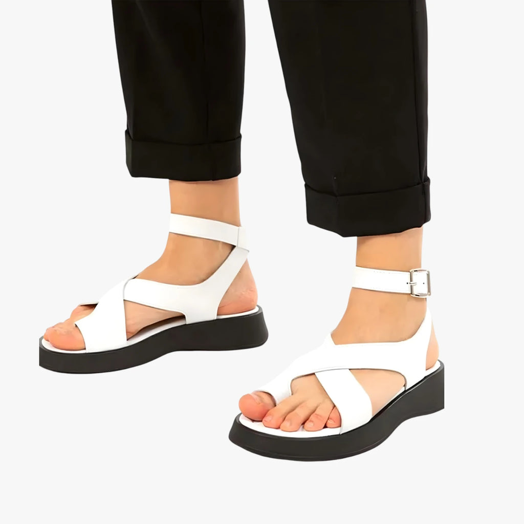 Dame Komfort Plateau Sandaler med Rem