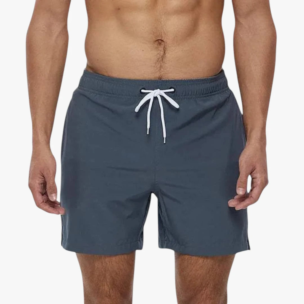 Herre Løse Badeshorts med Snøre og Sidelommer
