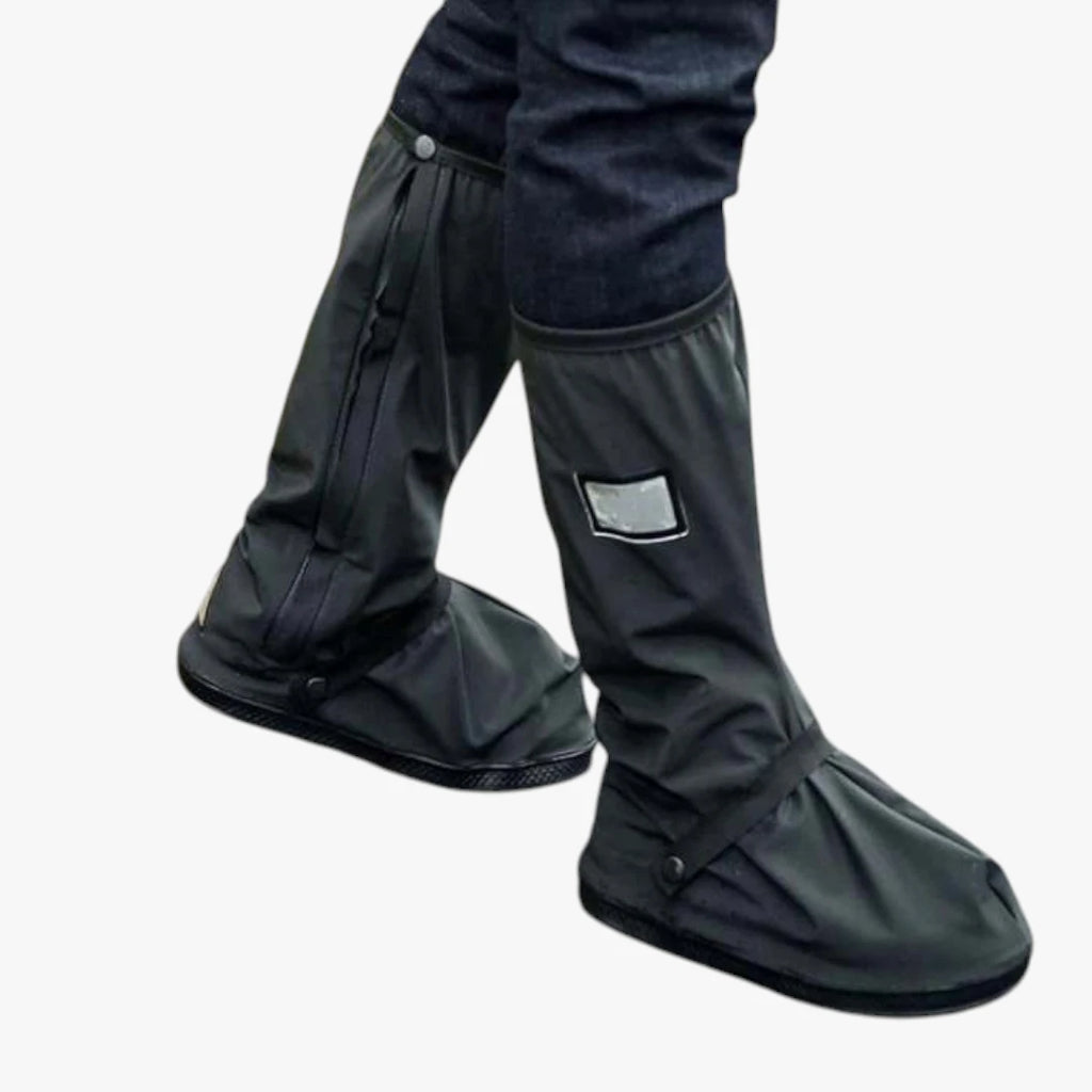 Vandafvisende Sorte Støvler med Skridsikker og Velcro