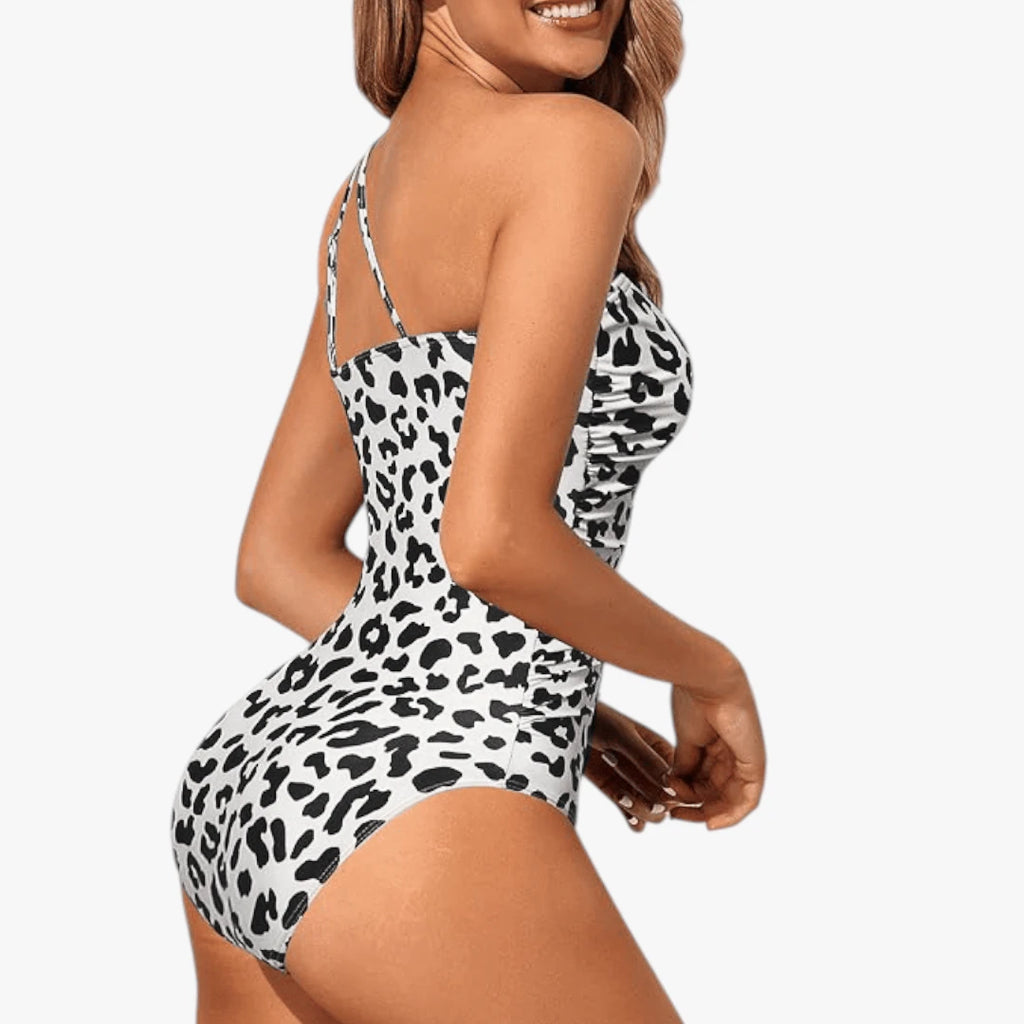 Asymmetrisk One-Shoulder Badedragt med Former