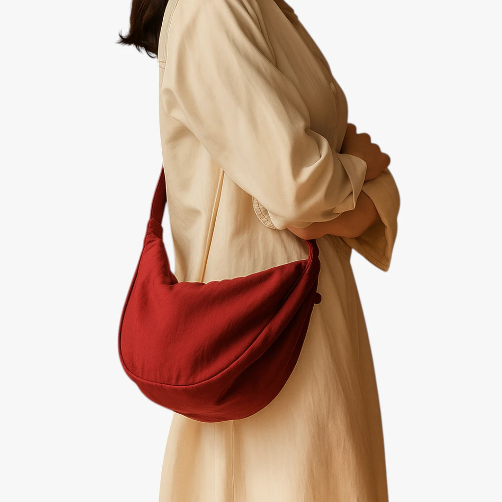 Lille Crossbody Taske med Lynlås og Rem
