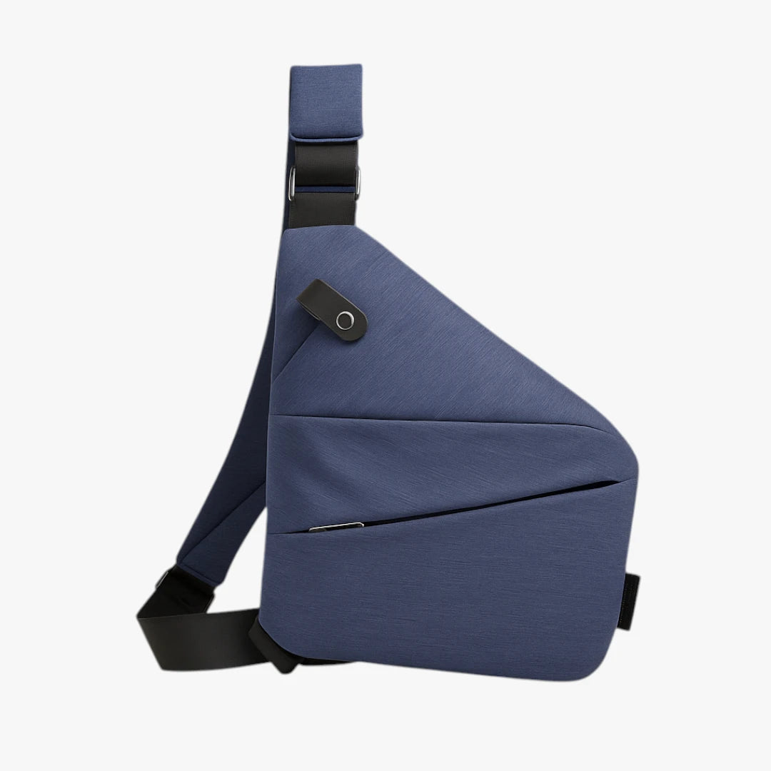Lille Crossbody Taske med Lynlås og Mange Rum