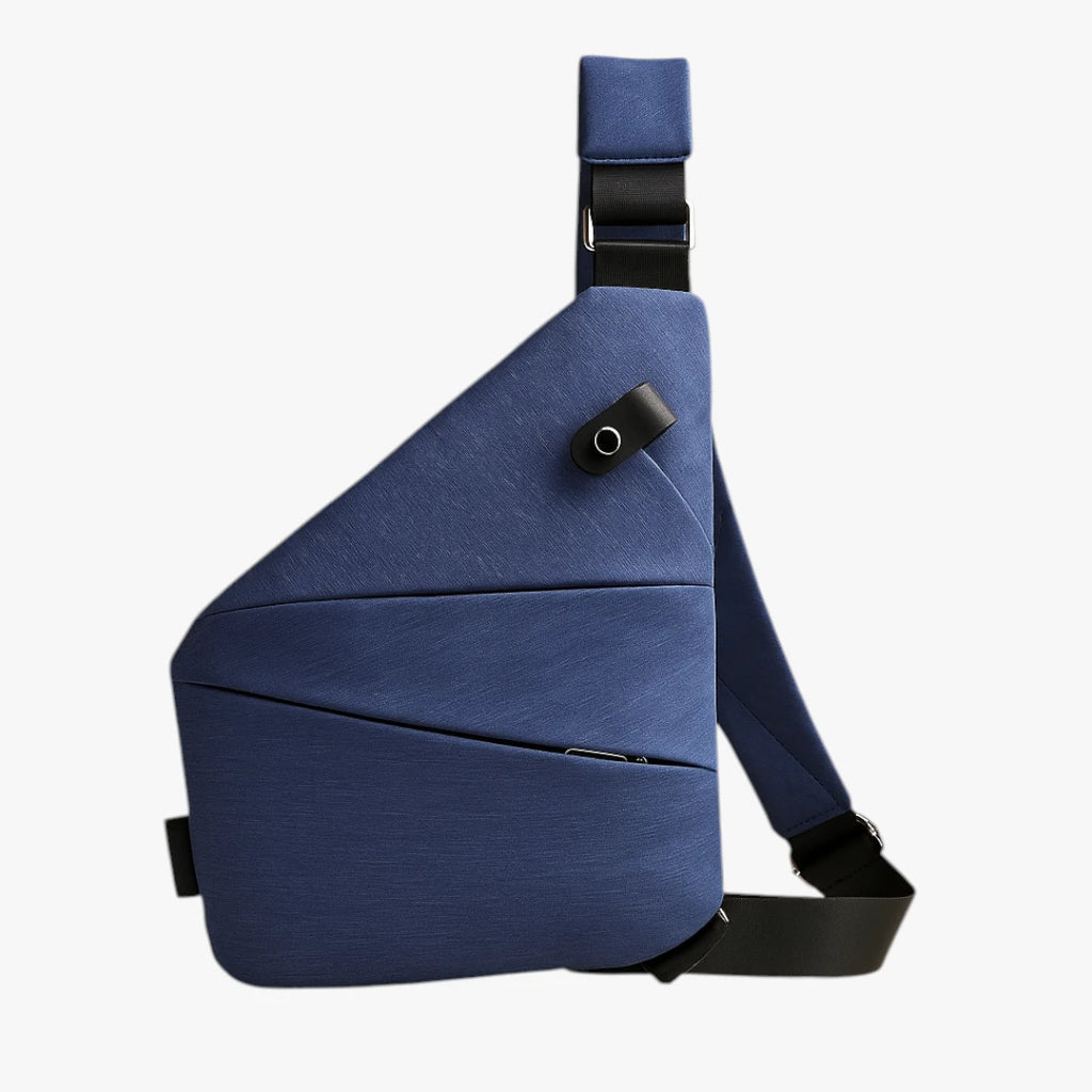Lille Crossbody Taske med Lynlås og Mange Rum
