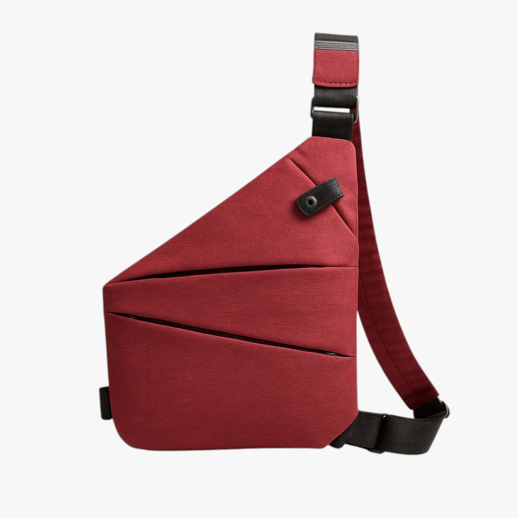 Lille Crossbody Taske med Lynlås og Mange Rum