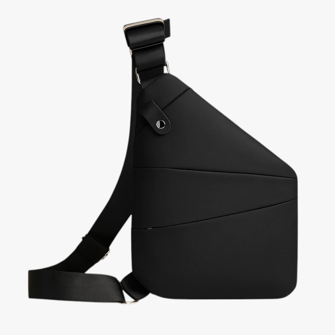 Lille Crossbody Taske med Lynlås og Mange Rum