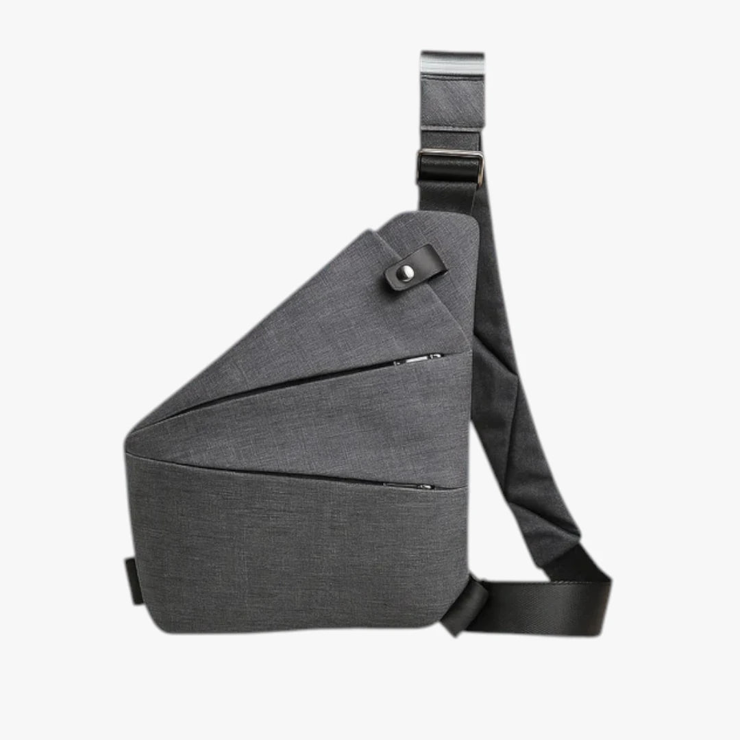 Lille Crossbody Taske med Lynlås og Mange Rum