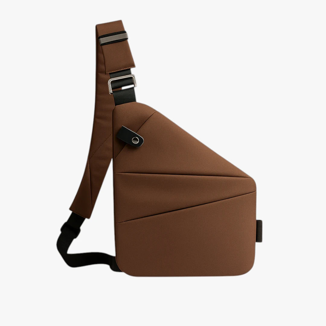 Lille Crossbody Taske med Lynlås og Mange Rum