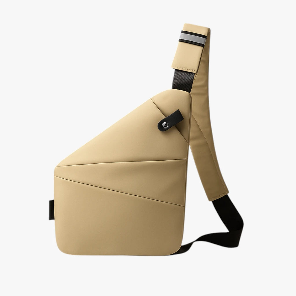 Lille Crossbody Taske med Lynlås og Mange Rum