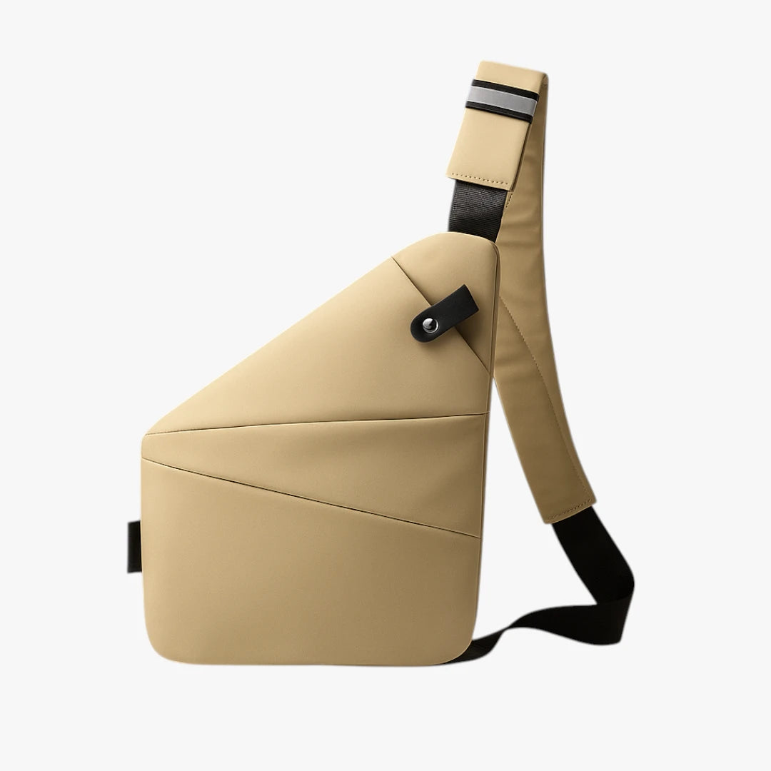 Lille Crossbody Taske med Lynlås og Mange Rum