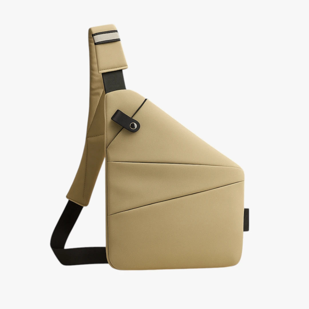 Lille Crossbody Taske med Lynlås og Mange Rum