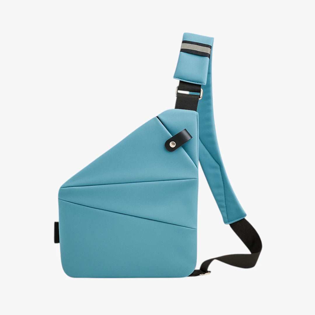 Lille Crossbody Taske med Lynlås og Mange Rum