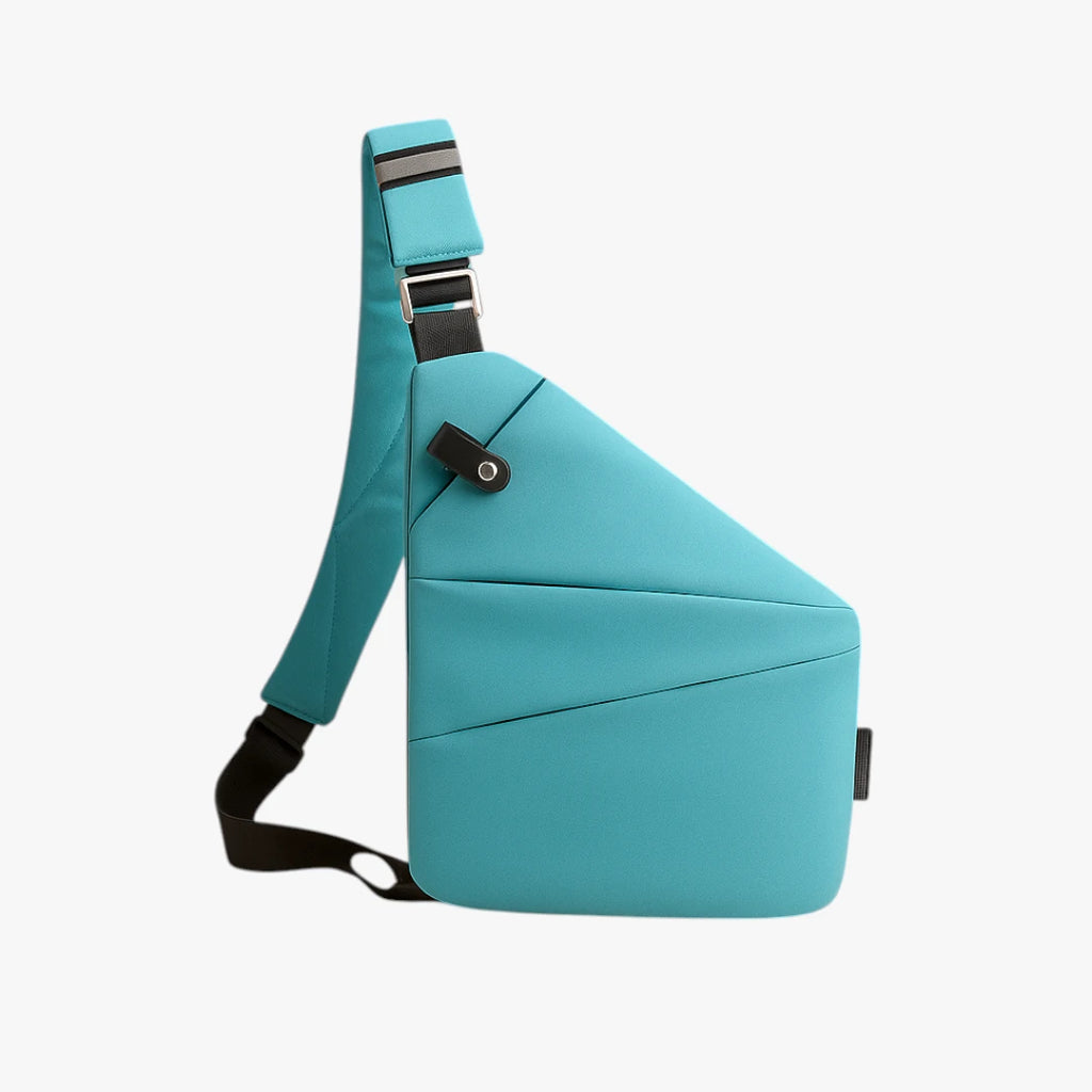 Lille Crossbody Taske med Lynlås og Mange Rum