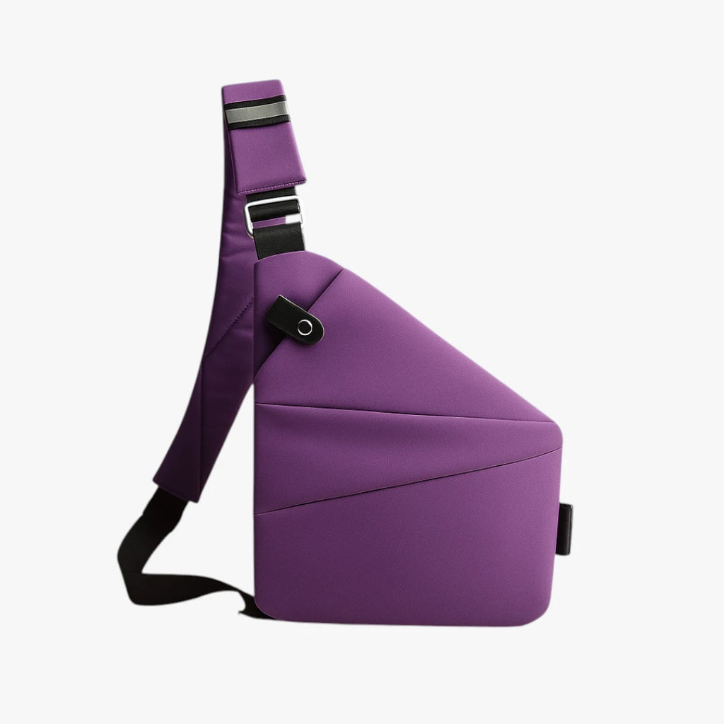 Lille Crossbody Taske med Lynlås og Mange Rum