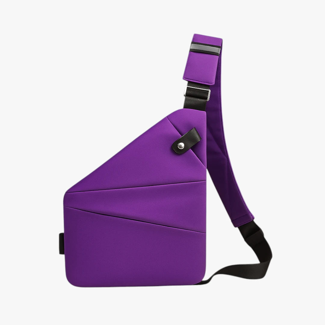 Lille Crossbody Taske med Lynlås og Mange Rum