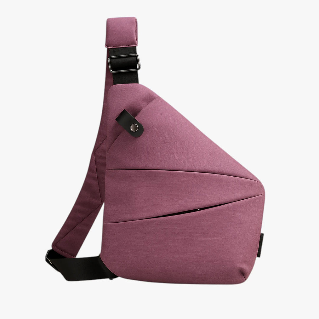 Lille Crossbody Taske med Lynlås og Mange Rum