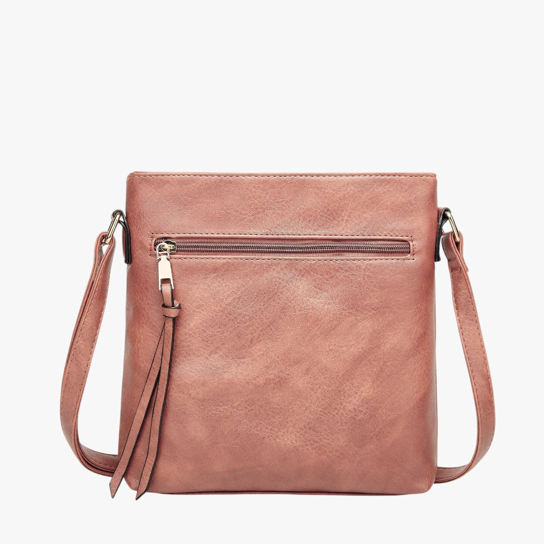 Vintage Skuldertaske med Lynlås og Skulderrem