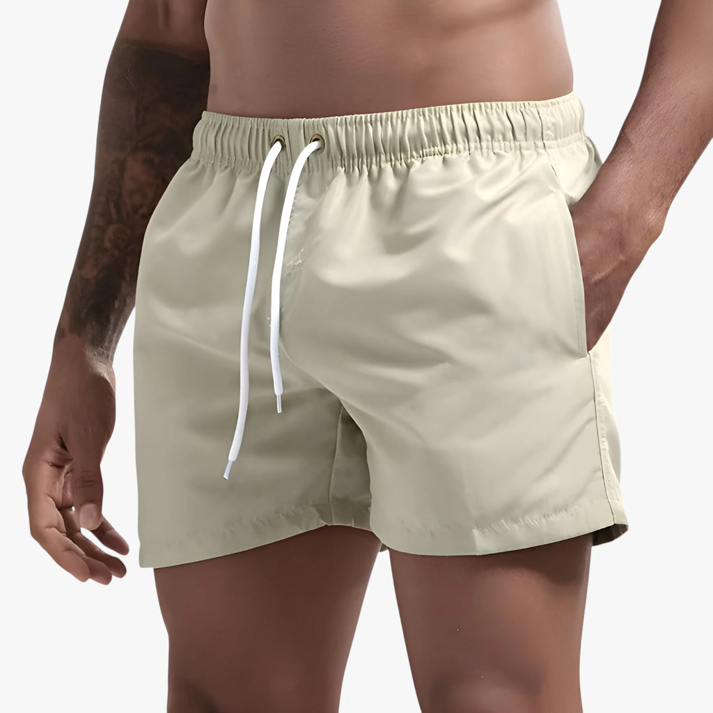 Herre Bade Shorts med Drawstring og Sidelommer