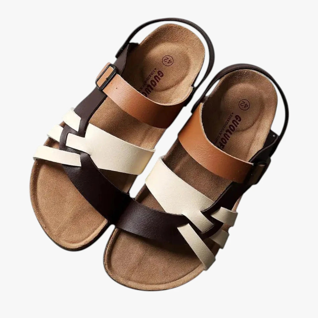 Dame Flettede Sandaler med Svangstøtte og Rem