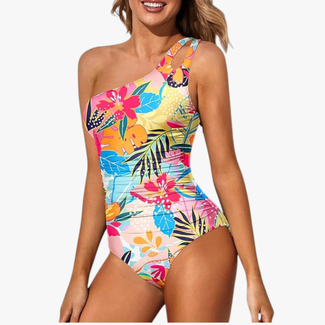 Asymmetrisk One-Shoulder Badedragt med Former