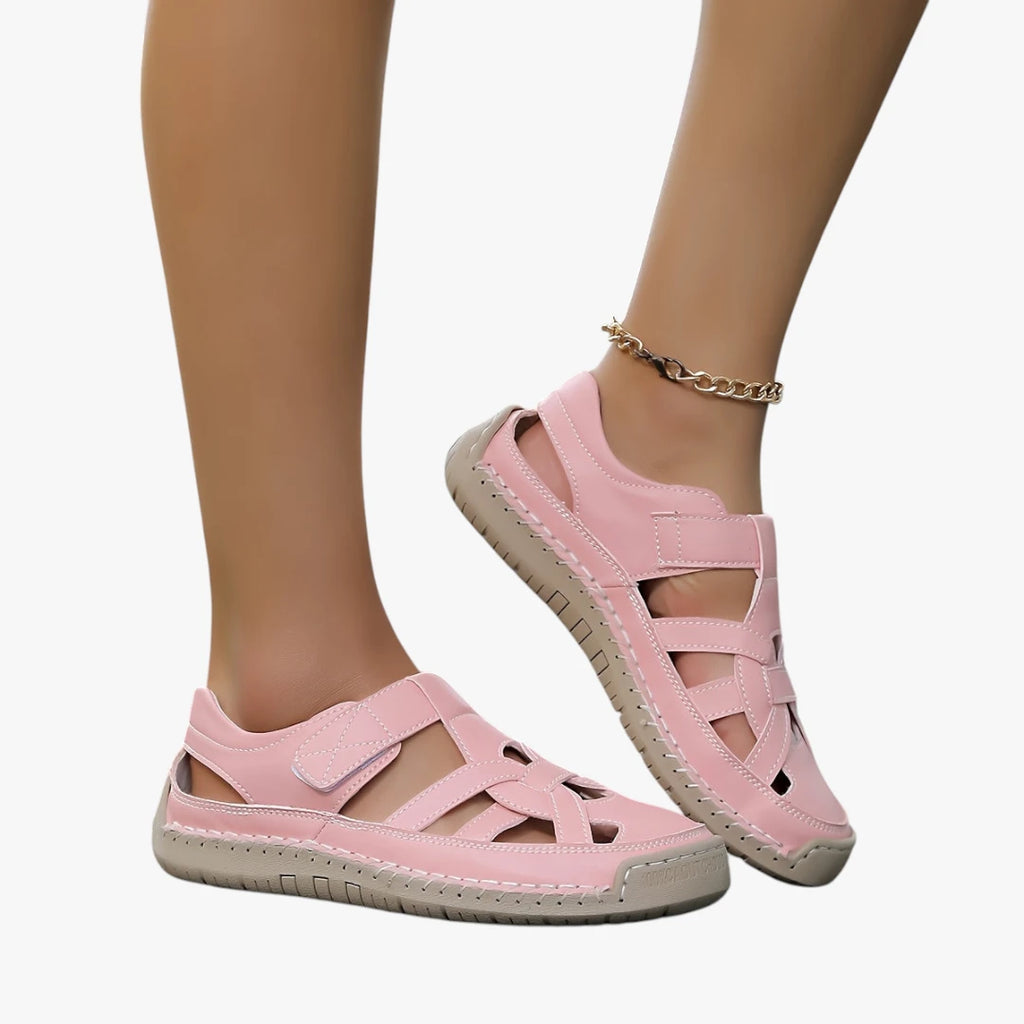 Dame Sunde Sandaler med Lukket Tå og Velcro