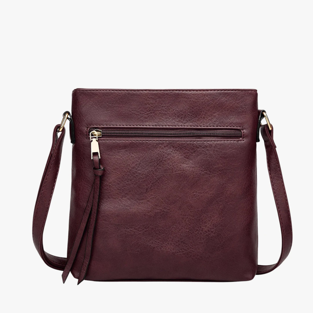 Vintage Skuldertaske med Lynlås og Skulderrem