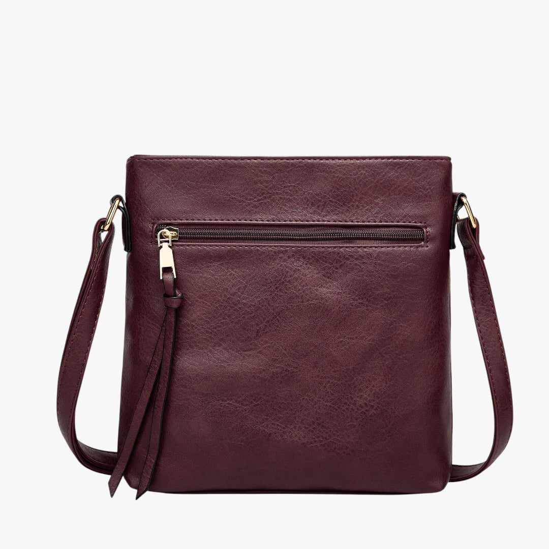 Vintage Skuldertaske med Lynlås og Skulderrem