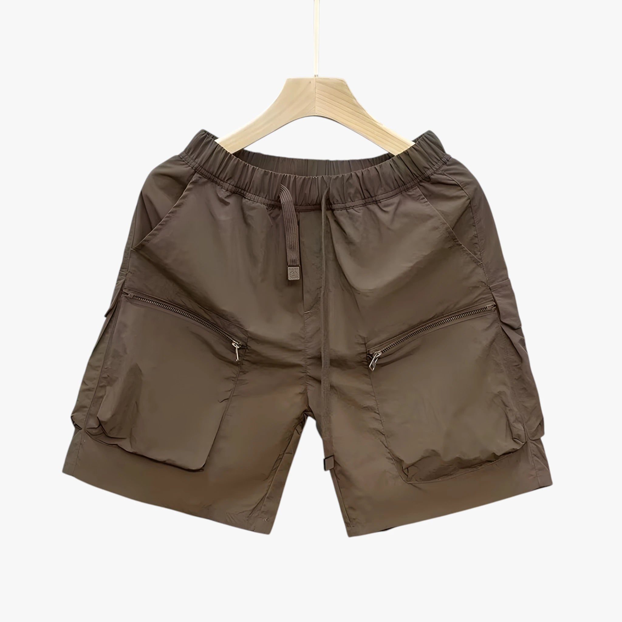 Herre Løse Cargoshorts med Lynlås og Lommer
