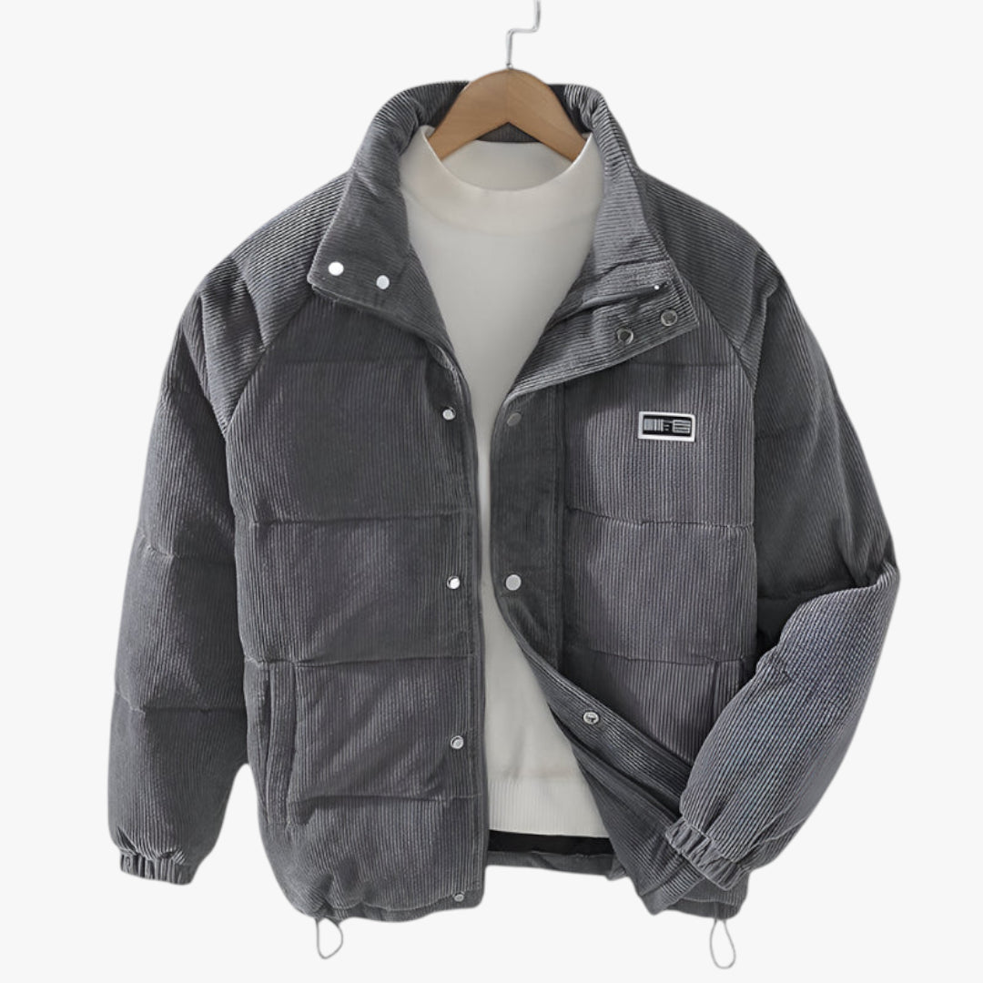 Herre varm vinterjakke | Corduroy