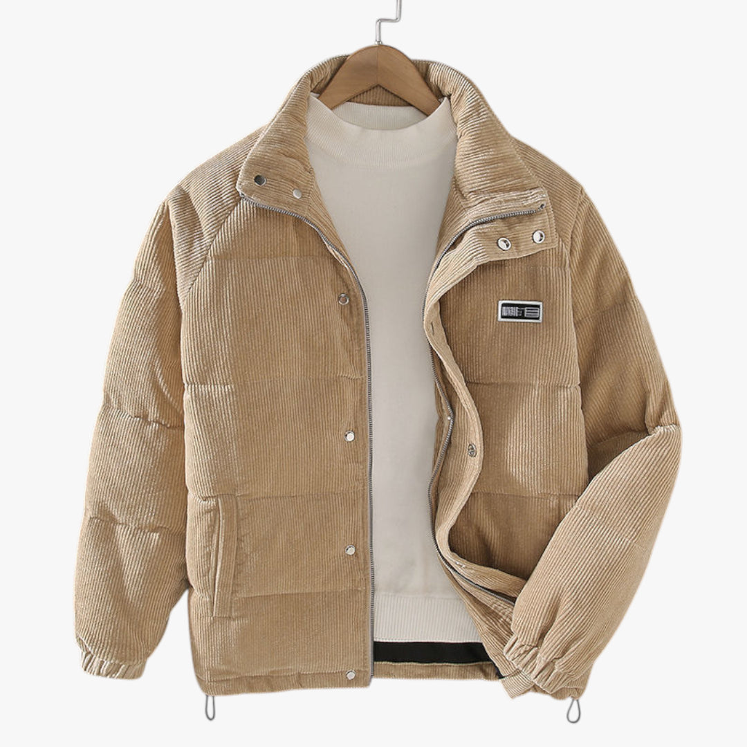 Herre varm vinterjakke | Corduroy