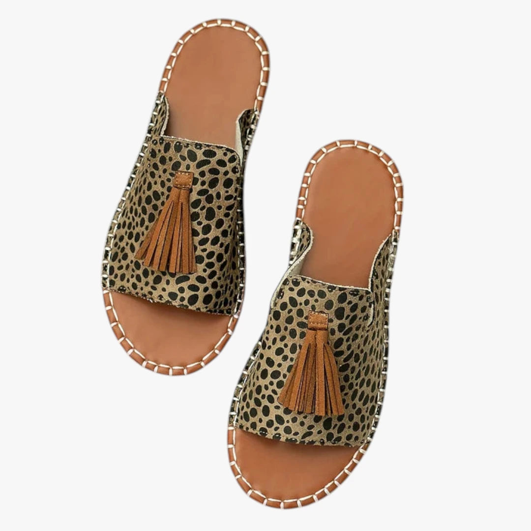 Dame Flade Sandaler med Tassel og Lukket Tå