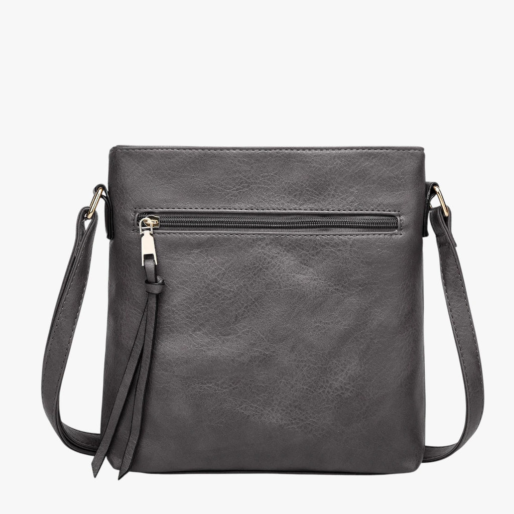 Vintage Skuldertaske med Lynlås og Skulderrem
