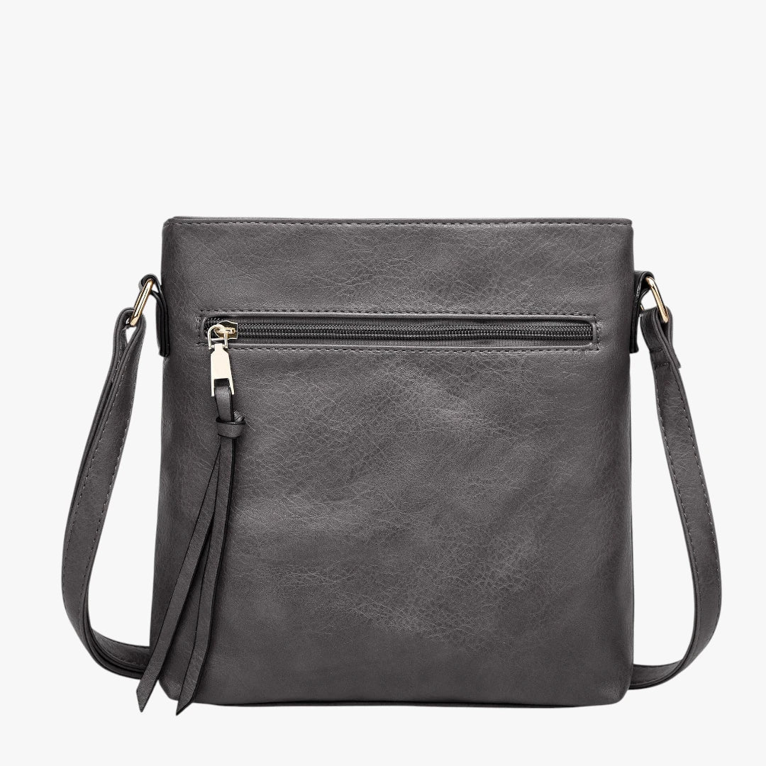 Vintage Skuldertaske med Lynlås og Skulderrem