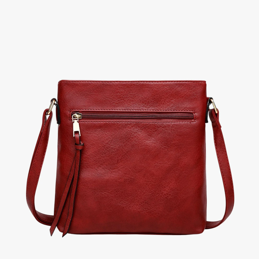 Vintage Skuldertaske med Lynlås og Skulderrem