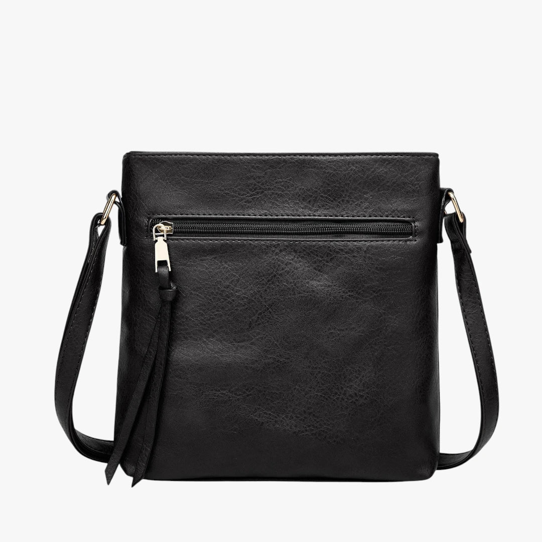 Vintage Skuldertaske med Lynlås og Skulderrem