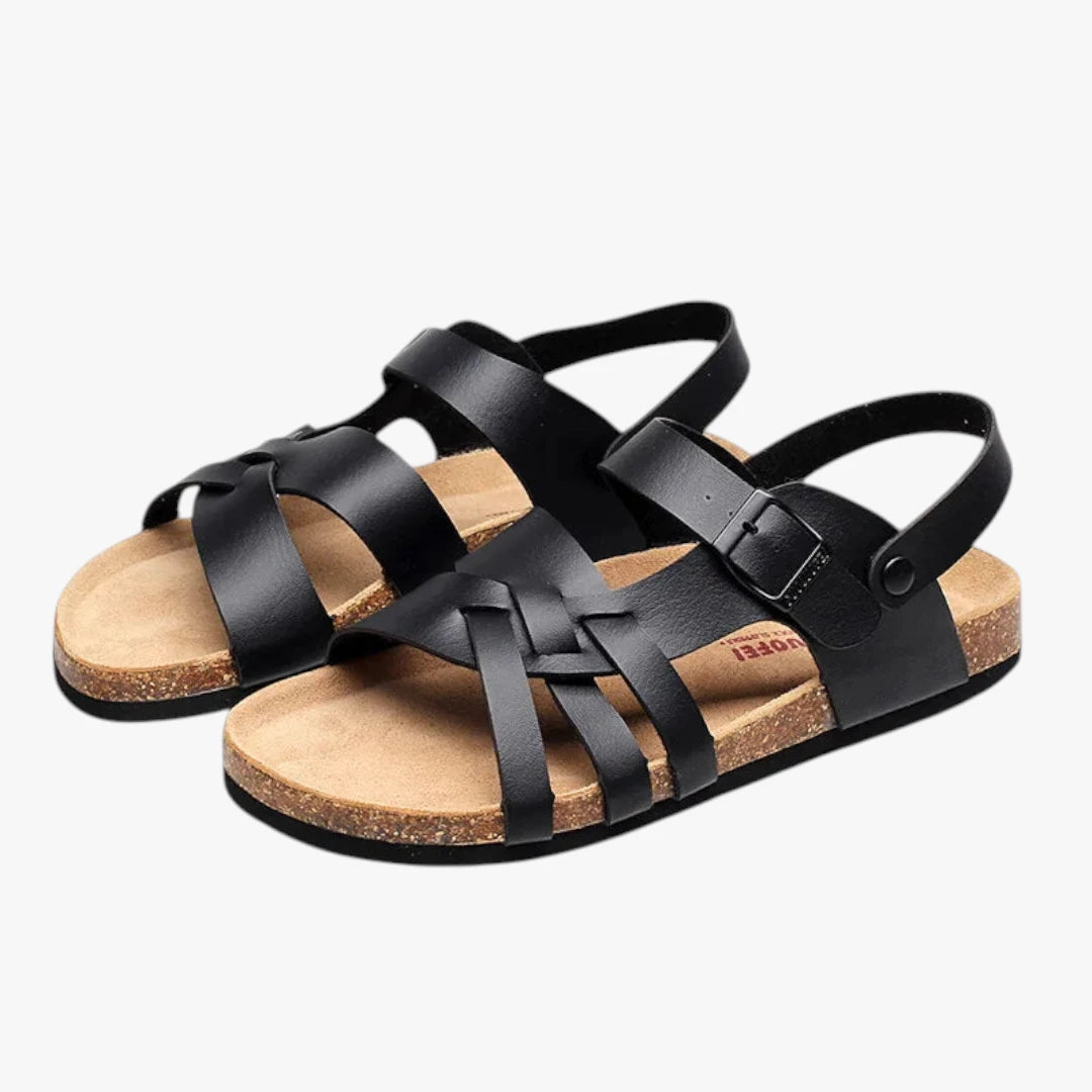 Dame Flettede Sandaler med Svangstøtte og Rem