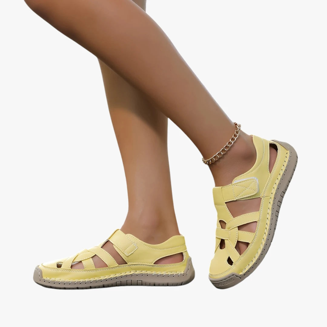 Dame Sunde Sandaler med Lukket Tå og Velcro