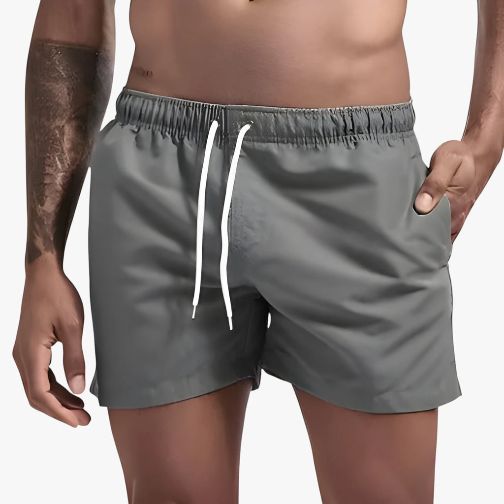 Herre Bade Shorts med Drawstring og Sidelommer