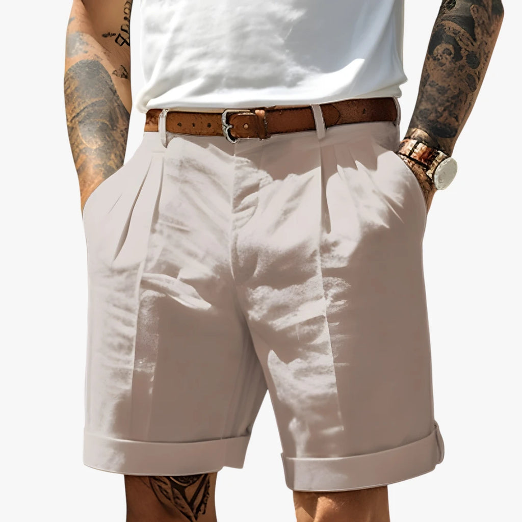 Herre Knælange Shorts med Lynlås og Sidelommer