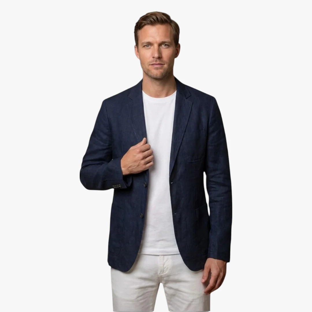 Herre Slim Fit Jakke med Reverskrave
