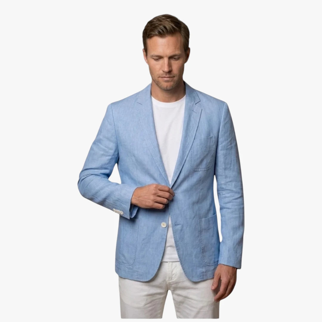 Herre Slim Fit Jakke med Reverskrave