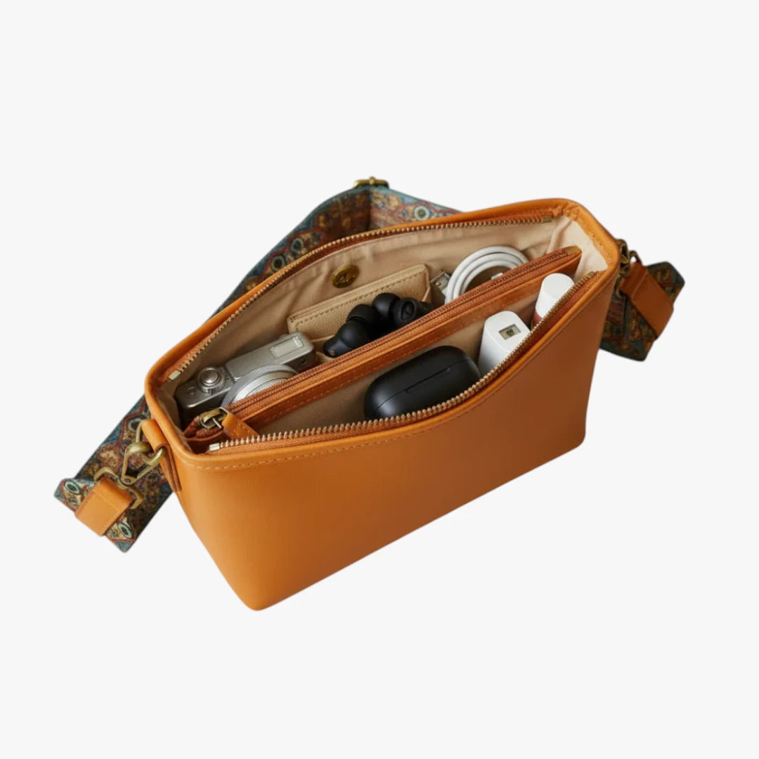 Vintage Lille Crossbody Taske med Skulderrem