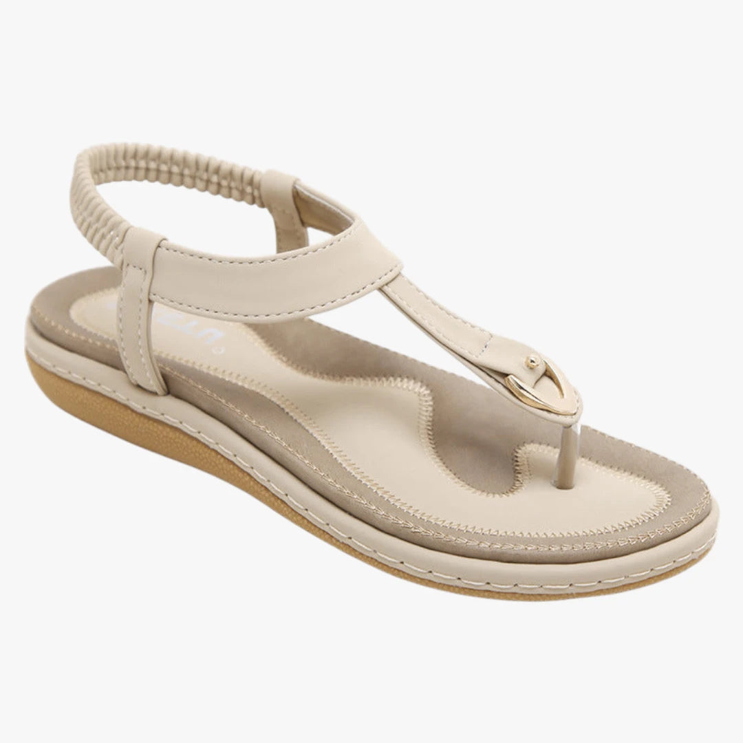 Dame Sunde Flade Sandaler med Svangstøtte og Rem