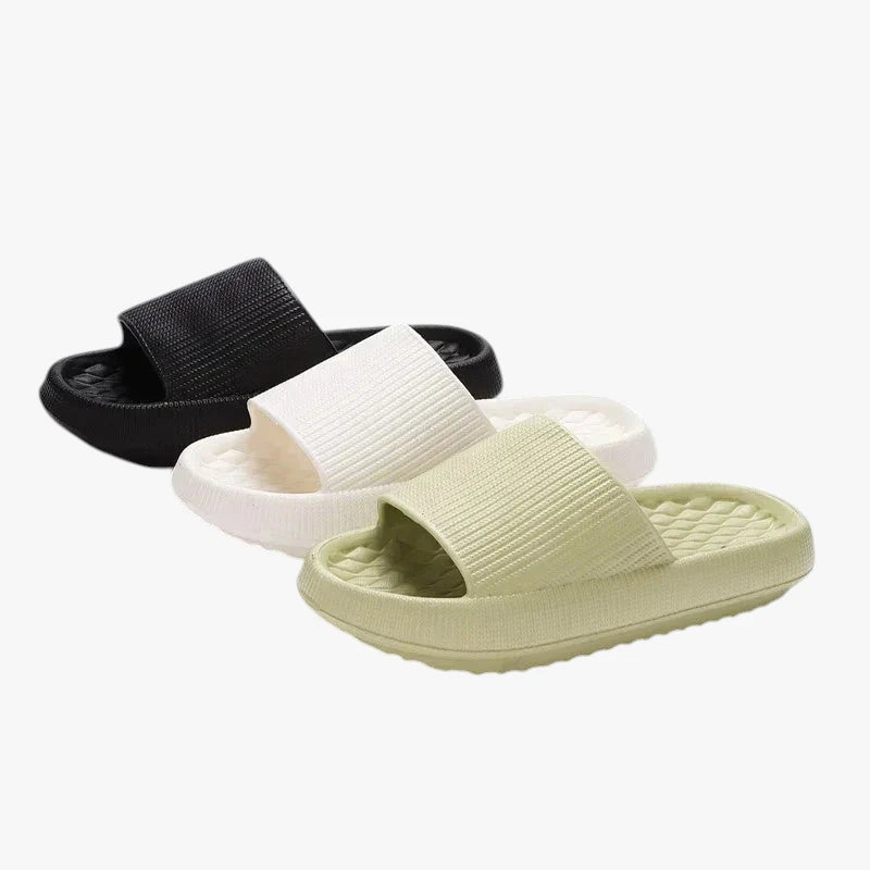 Lette Hjemmesko med Svangstøtte og Rillet Sål