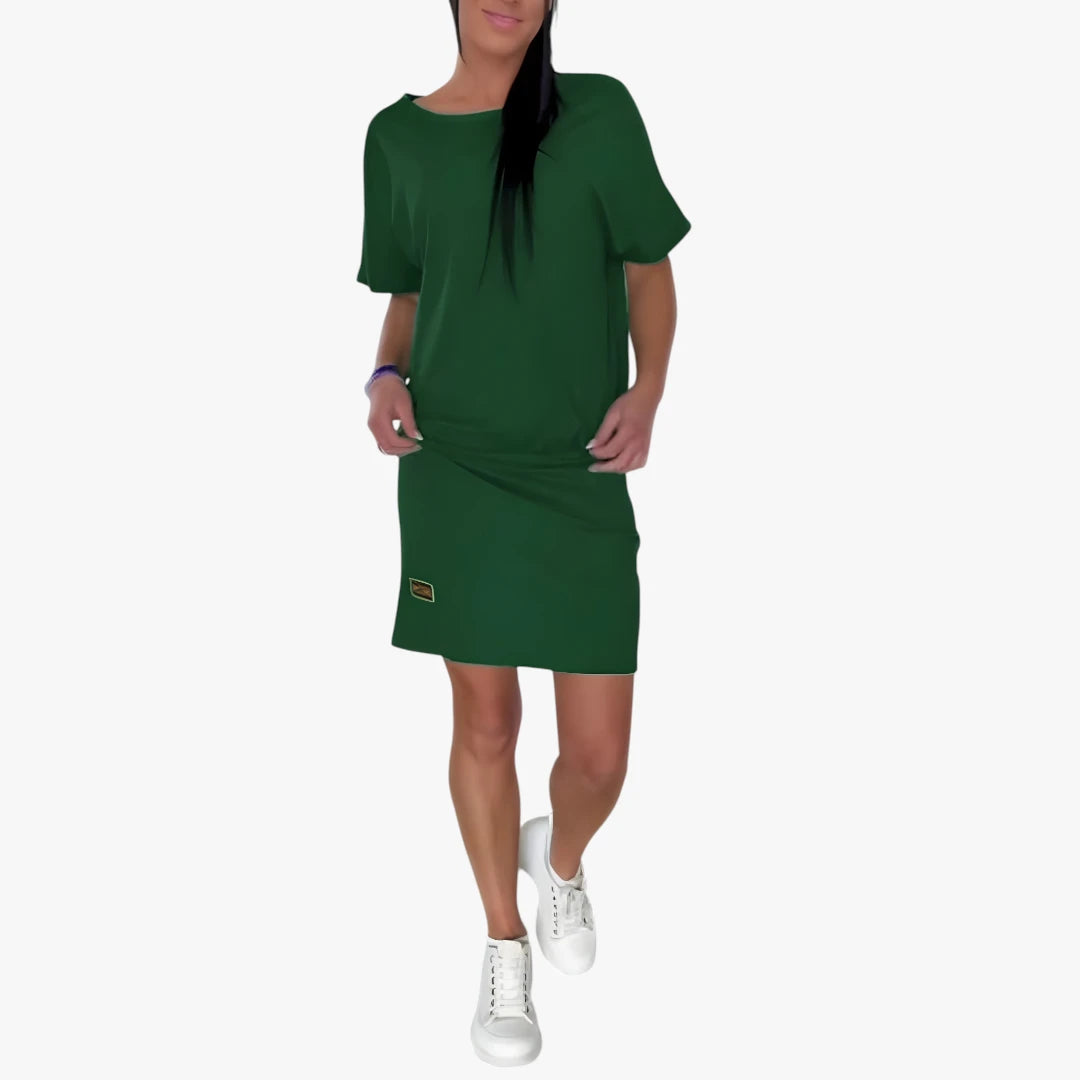 Dame Elegant Mini Kjole med Stram Pasform