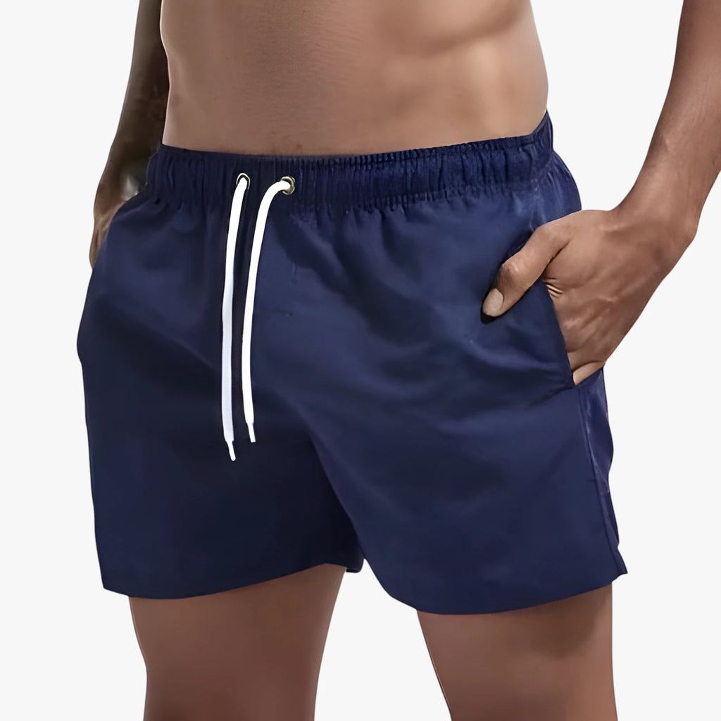 Herre Bade Shorts med Drawstring og Sidelommer