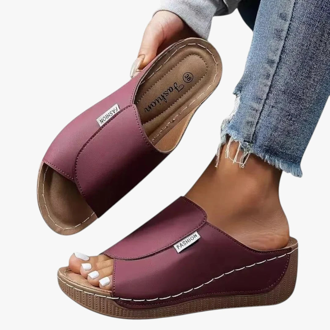 Dame Plateau Sandaler med Kilehæl og Svangstøtte