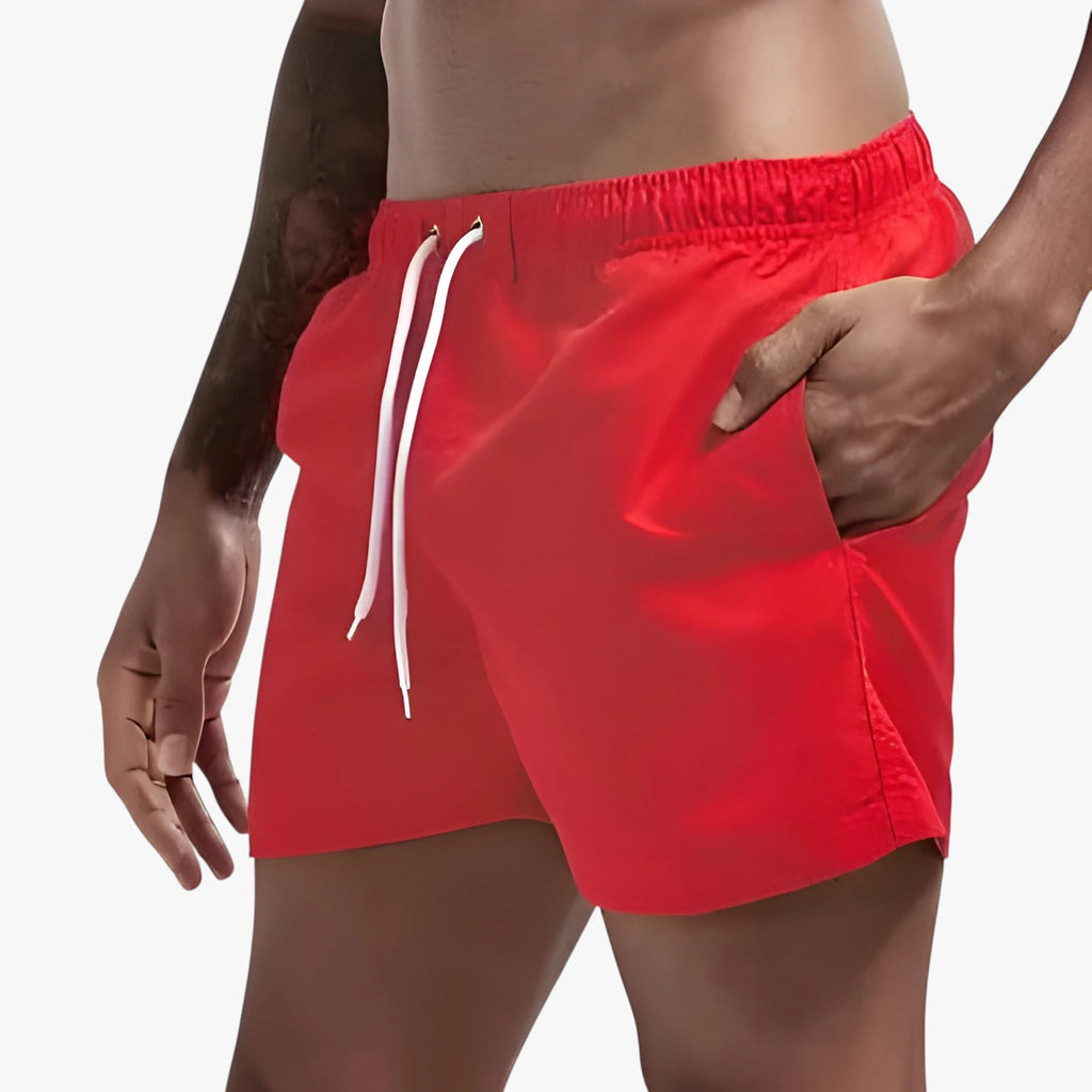 Herre Bade Shorts med Drawstring og Sidelommer